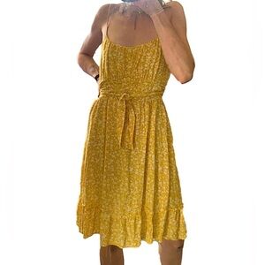 Floral Dress Wrap Tie Dress